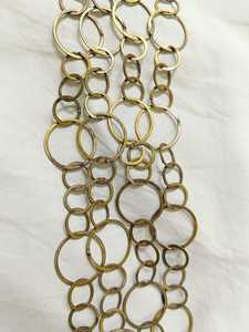 Cadenas de Cobre Plateadas en Plata 925 Hechas a Medida con Detalles de Diamantes, Forma Geométrica para la Fabricación de Collares y Pulseras - Conífera - Product Image 2