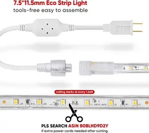 Светодиодные полосы света ETL перечисленные гибкие обрезные светодиодные светильники IP65 Водонепроницаемые светодиодные световые полосы