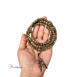Pulsera de madera de aloe negra Natural de Vietnam de 6mm con cuentas de 108 de alta calidad de madera de aloe pura para la fabricación de joyas por Viet Nam Agarwood - Product Image 5
