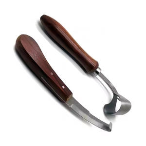 Cuchillo para pezuña, corte afilado, mango de madera, herramientas para herradores, cuchillos para pezuña de acero inoxidable, cuchillo para caballo personalizado - Product Image 3