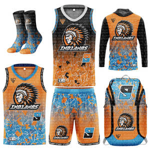 Uniforme de Baloncesto para Clubes de Tallas Grandes, OEM ODM 2026, Transpirable, Antibacteriano, de Secado Rápido, 100% Poliéster, Impresión Personalizada, Paquete Especial - Product Image 1