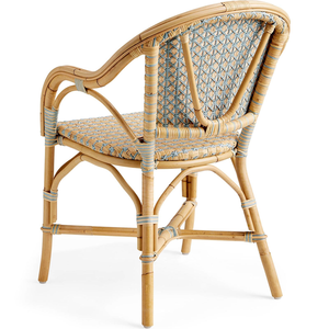 เก้าอี้หวายธรรมชาติในร่มกลางแจ้งหวายเก้าอี้รับประทานอาหารทำด้วยมือเฟอร์นิเจอร์ลานสวนคาเฟ่ร้านอาหารที่นั่งบิสโทร - Product Image 3