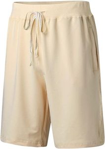 กางเกงขาสั้นคาร์โก้ผู้ชายแบบลำลองมีกระเป๋าด้านข้างทรงหลวมมีหกกระเป๋า - Product Image 3