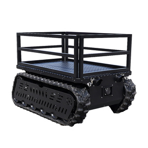大型<span class=keywords><strong>RC</strong></span>ラバートラックロボットTinS-17Eクローラープラットフォーム下部構造スマートロボットタンクシャーシ救助用 - Product Image 1