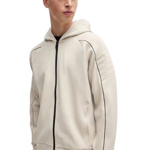 Personnalisé Hommes 450 GSM Pull Full Zipper Hoodies 100% Coton Casual Sports Sweat Full Face Zip Plain Dyed DDP Shipping - Product Image 4