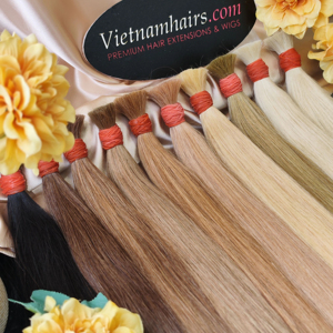 วิกผมมนุษย์สำหรับต่อผม100% แท้สไตล์ยากิแท้สีอ่อนจากเวียดนาม - Product Image 1