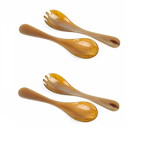 Couverts naturels indiens de luxe fabriqués à la main cuillère en corne de buffle/boeuf écologique pour la cuisine et le café pour les cadeaux - Product Image 1