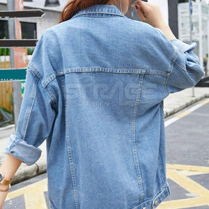 Veste en jean pour femmes d'hiver, design personnalisé, imprimé, respirant, en coton tricoté, best-seller - Product Image 3