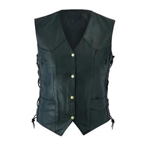 Chaleco de motociclista para motociclistas, chaleco clásico de invierno a la moda, fabricante de tela Cordura de cuero suave de vaca en Pakistán - Product Image 4