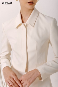 Vestes pour femmes de haute qualité, ensemble de costume pour femmes, veste BERNICE à manches longues, 85% polyester, 15% élasthanne, marque vietnamienne - Product Image 5