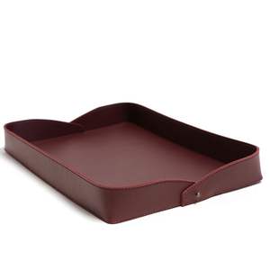 Elegante bandeja de cuero adecuada para la celebración de las comodidades de la habitación de invitados o servicio de comida formal en banquetes y eventos - Product Image 5