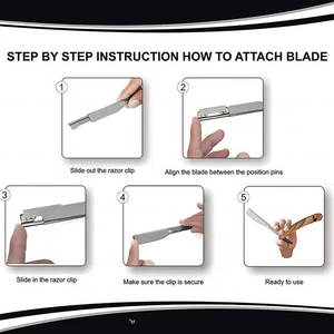 Maquinillas de afeitar de barbero con mango de madera de alta calidad, maquinillas de afeitar para Barba, maquinillas de afeitar al mejor precio - Product Image 5