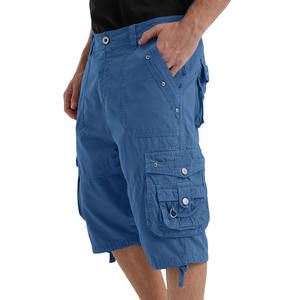 Pantalones cortos Cargo de gimnasio para hombre de alta calidad de talla grande verano cómodo transpirable patrón sólido logotipo personalizado OEM - Product Image 1