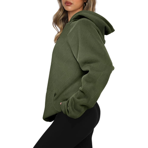 Sudadera con capucha de lana para mujer, Sudadera con capucha ligera para mujer, Sudadera con capucha de algodón con capucha coreana, Sudadera con capucha personalizada - Product Image 3