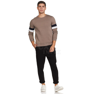 Échantillon gratuit pour hommes, sweat-shirt à col rond à manches longues, pull doublé polaire, hiver, automne, tenue décontractée, confortable, coupe élégante - Product Image 1