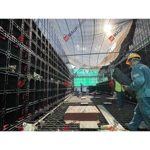 Sistema de Encofrado Reutilizable MAUP de Plástico ABS para Muros de Contención, Cimentaciones, Sótanos y Construcción Residencial - Product Image 4