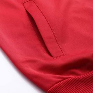 Personnalisé de haute qualité Logo personnalisé deux pièces costumes couleur unie plaine survêtement à capuche hommes fermeture éclair vente en gros survêtement ensembles 2023 - Product Image 5