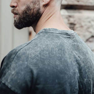 เสื้อยืดลายฟอกสี 100% ผ้าฝ้ายถัก แขนสั้น ระบายอากาศ แห้งเร็ว สไตล์สตรีทแวร์สุดฮิต - Product Image 6