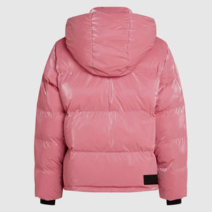 Nouvelle veste d'hiver coupe-vent pour femme à manches longues en duvet / Vente en gros, vêtements décontractés OEM, vestes matelassées à fermeture éclair intégrale pour femmes 2026 - Product Image 6
