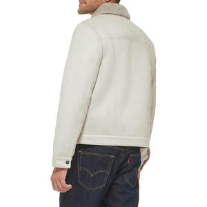 Blouson Bomber d'Hiver pour Homme de Haute Qualité, Col Montant, Style Urbain, Écologique, Anti-UV, en Cuir Enduit OEM - Product Image 3