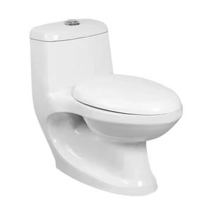 Toilette monobloc de bonne qualité à bas prix-Commode sanitaire en céramique pour salle de bain avec raccords de couverture de siège de l'Inde - Product Image 6
