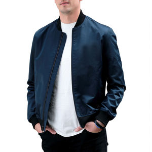 แจ็กเก็ตเบสบอลบอมเบอร์สไตล์ไฮสตรีทสำหรับฤดูหนาวเสื้อแจ็คเก็ตผ้าซาตินปักโลโก้ปกตั้ง - Product Image 6