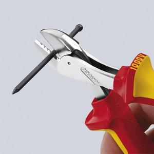 คีมตัดเฉียง Knipex X-Cut Compact แบบมีคันโยกสูง ชุบโครเมียม พร้อมด้ามจับหลายชั้นแบบฉนวน - Product Image 3