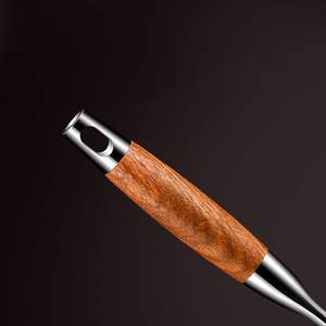 Triturador de patatas de acero inoxidable con mango de madera, triturador de patatas de Metal resistente, utensilio triturador de alimentos, triturador manual de verduras y frutas - Product Image 2