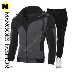 Custom Logo Velour Cotton Unisex Pullover <b>Jumper</b> Men's Sweatsuits Jogger Sweatpants and Hoodie Set Velour Cotton - Product Image 6