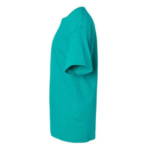 T-shirt solide à col rond et coupe ample à la mode pour hommes T-shirts d'entraînement de gymnastique légers et à manches courtes - Product Image 3