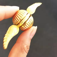 Gyroscope à doigts Snitch en métal avec ailes de Cupidon et d'ange, Fidget Spinner pour garçons et filles, vente en gros