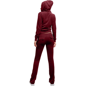 Ensemble de survêtement décontracté d'hiver pour femmes grande taille, 2 pièces, jogging, tenue de sport d'extérieur, respirant, léger, 100% - Product Image 4