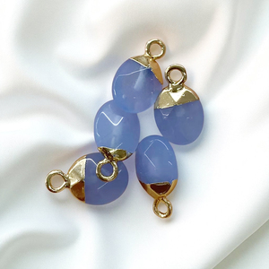 Colgante de abalorio de piedras preciosas facetadas ovaladas DIY-dijes finos de plata 925-dijes de pulsera pequeños hechos a mano para venta al por mayor - Product Image 6