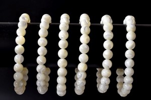 Natural Semi Precious Quality Mop Star 8mm Round <b>Healing</b> <b>Bracelet</b> for Meditation Jewelry - Product Image 5
