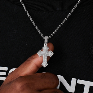 Pendentif Hip Hop pour homme en alliage plaqué or, personnalisé, de qualité supérieure, serti de diamants - Product Image 5