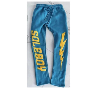 Pantalones de chándal de lona personalizables Ropa activa cómoda Fitness Street Style Jogger con diseños personalizados Bordado Cintura media - Product Image 4