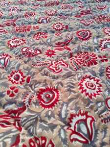 Colcha Razai Estampada a Mano, Cubrecama Acolchado, Ropa de Cama Acogedora, Regalo - Product Image 2