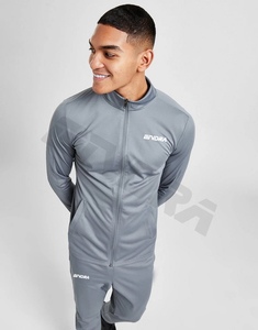 Chándal blanco con estampado de nailon personalizado para hombre, chaqueta y pantalones con cremallera, cortavientos, Conjunto de jogging de carga, traje deportivo Unisex para hombre - Product Image 2