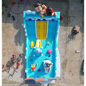 Precio barato al aire libre inflable rebote agua piscina tobogán parque para niños adultos Parque de Atracciones toboganes - Product Image 6