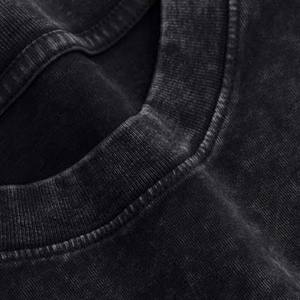 T-shirts graphiques avec logo personnalisé OEM T-shirt Hip Hop 100% coton pour hommes, délavé à l'acide vintage surdimensionné avec sérigraphie - Product Image 3