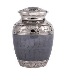 Hand Carved Brass Cremation <b>Urns</b> and Keepsakes Eco-Friendly Cylindrical Funeral Memorial <b>Urns</b> for Burial - Product Image 4