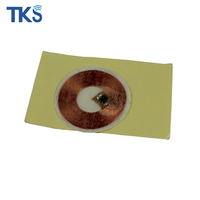 Étiquette RFID adhésive personnalisée en usine, flexible, 125 kHz, TK4100, T5577, EM4305, basse fréquence, avec antenne en cuivre