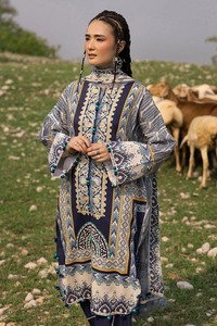 Pakistanais salut qualité écologique rayonne broderie robe femmes Design traditionnel pelouse Shalwar Kameez costume pour mariage - Product Image 2