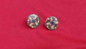 Boucles d'oreilles Meenakari peintes à la main subtiles pour femmes filles Unique traditionnel indien émail Art Design élégant collège porter pour - Product Image 4