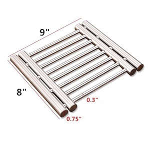 Dessous de plat en métal résistant à la chaleur et écologique en forme d'étoile pour la cuisine et les casseroles porte-ustensiles Table à manger tapis et coussin décoratifs - Product Image 5