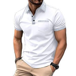 เสื้อยืดโปโลสำหรับผู้ชายและผู้หญิงเสื้อยืดคู่ผ้าฝ้ายแขนสั้นฮิปฮอปสตรีทเสื้อ100% 260กรัม - Product Image 5