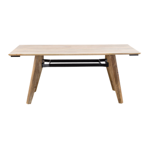 Table à manger en bois de manguier avec rallonges - Product Image 1