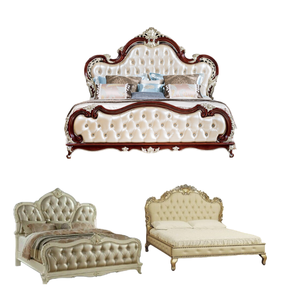 Mobilier Lit King Size Ensembles pour chambre à coucher couple Ensemble de chambre à coucher Luxe Moderne Ensemble de lit Meubles d'Indonésie Style européen Italie - Product Image 5