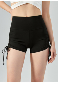 Pantalones cortos de entrenamiento para mujer con bolsillos Pantalones cortos de motorista de cintura alta para mujer Pantalones cortos de yoga para correr - Product Image 2