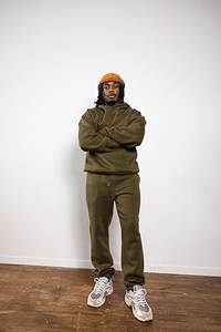 Conjunto Deportivo Personalizado con Logotipo, Sudadera con Capucha y Pantalones de Chándal de Algodón 100% Pesado, Conjunto Deportivo Holgado de Manga Larga para Hombre y Mujer - Product Image 2